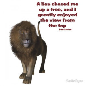 SmilinEyes › Portfolio › Lion Inspirational Confucius Quote