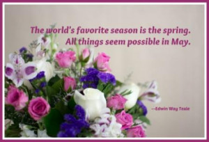 The world’s favorite season is the spring.