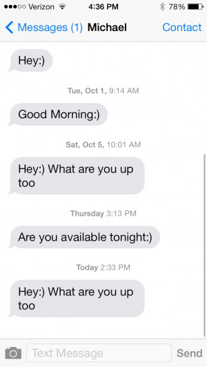 Today on the last text was from October 10, 2013).