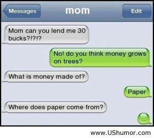 Money and trees US Humor - Funny pictures, Quotes, Pics, Photos ...