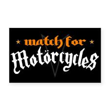 Watch For Motorcycles Rectangle Car Magnet for
