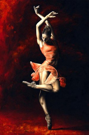 ... ballerina portrait oil painting American Drew Jacoby of Lines Ballet