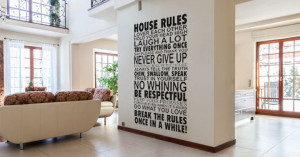 ... Each Other, Hold Your Head Up High, Laugh A Lot.... - Wall Art Quote