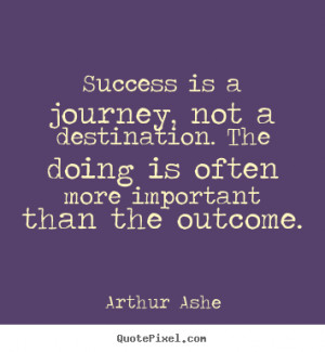 Make custom picture quotes about success - Success is a journey, not a ...