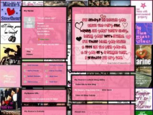 Love My Marine - Quotes MySpace Layout Preview