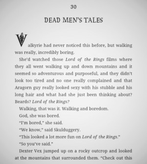 Aragorn reference in my fave book (skulduggery pleasant - last stand ...