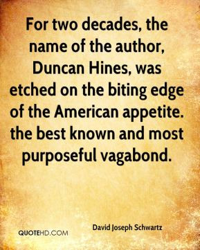 For two decades, the name of the author, Duncan Hines, was etched on ...