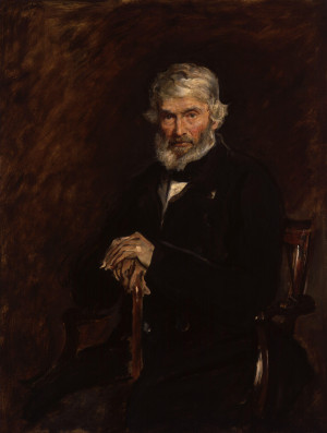 Sir John Everett Millais 1st painting of Thomas Carlyle