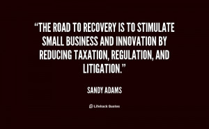 The road to recovery is to stimulate small business and innovation by ...