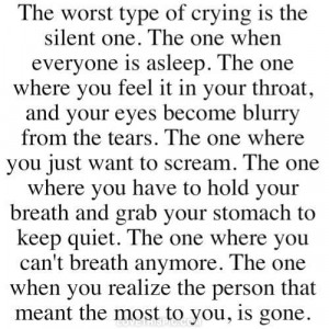 The worst type of crying