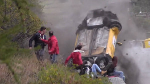 VIDEO: These Rally Spectators Are Lucky to Be Alive—and Unhurt