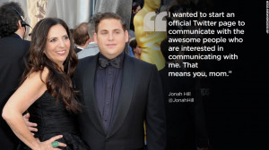 Actor Jonah Hill, who has almost 4 million Twitter followers, brought ...