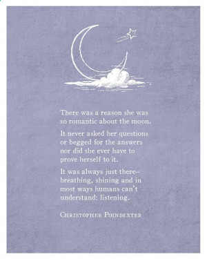 Poetry Art – Christopher Poindexter – Poetry Print – Moon Quote ...