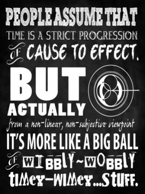 Doctor Who Quote - Wibbly Wobbly Timey Wimey - Time Lord Art by Traci ...