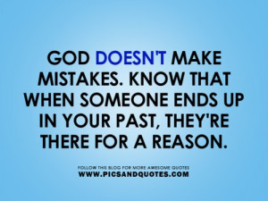 God doesn't make mistakes