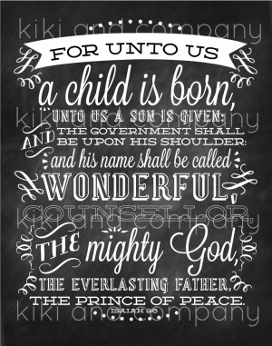 Christmas Bible Verses For Kids (this is one of the prints