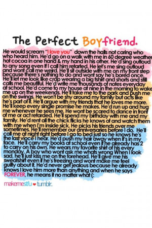 Awww I want my future boyfriend to be just like this | Quotes