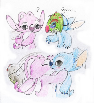 Stitch And Angel Love