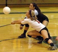 ... Huntley varsity girls volleyball match for four consecutive seasons