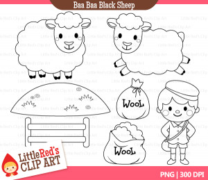 Baa Baa Black Sheep Clip Art Baa baa black sheep clip art