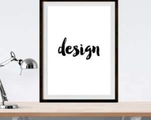 ... wall art - designer print - inspirational quote poster - office wall