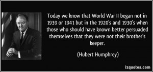 ... better persuaded themselves that they were not their brother's keeper