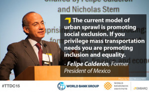 Felipe Calderon on urban sprawl and social exclusion