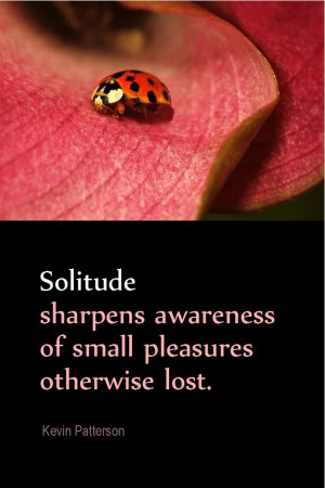 ... awareness of small pleasures otherwise lost. - Kevin Patterson