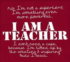 Teachers are People Too