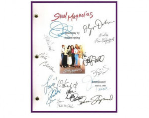 Steel Magnolias Movie Script Autogr aphed Signed: Sally Field, Shirley ...
