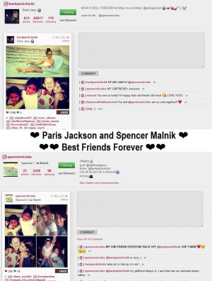 ... and her best friend Spencer Malnik on instagram cute 2012