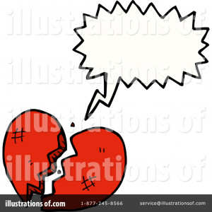 Royalty-Free (RF) Broken Heart Clipart Illustration by lineartestpilot