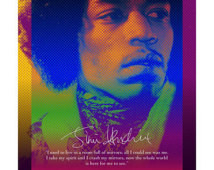 Jimi Hendrix Quote Inspirational Di gital Poster ...