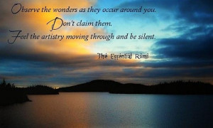 Observe wonders quote