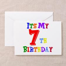 7th Birthday Greeting Cards (Pk of 10) for
