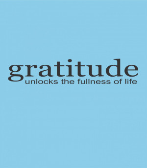 Wall Decals and Stickers - Gratitude unlocks the..