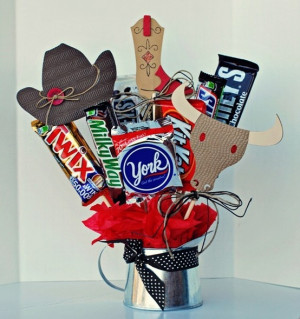 Happy Trails Candy Bouquet made with the