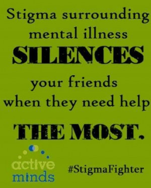 stigma and mental illnesses