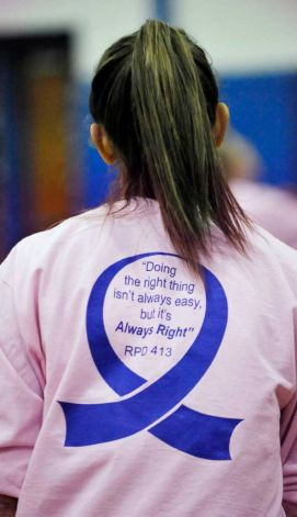 , Danbury girls basketball players sported a memorial T-shirt ...