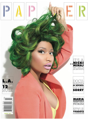 Nicki Minaj cleavage for Paper Magazine 2012-04 - Full Size