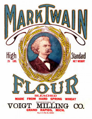 Mark Twain flour sack from the