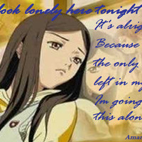 lonely and sad anime girl with quote photo: Lonely Tonight ...