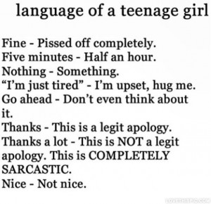 Funny Teenage Girl Quotes