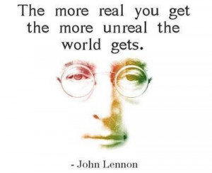 John lennon, quotes, sayings, real, you, world