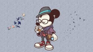 Wallpaper Mickey Hipster. by ArletteResources