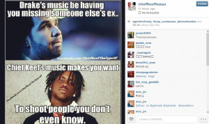 Chief Keef disses Drake and he b...