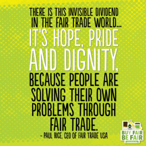 ... around the world through #FairTrade. #inspirationalquote #quote