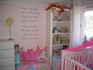 Kids Quotes and Sayings Wall Decor in Girls Bedroom Design Ideas
