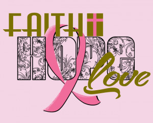 Faith, Hope,Love Breast Cancer-Women's - Thumbnail 1
