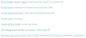 rooster sayings